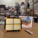 100W LED Flood Light with Solar Panel & Power Bank